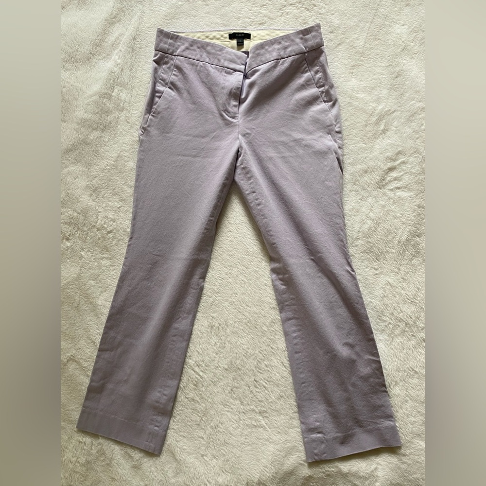 J. Crew Cropped Dress Pants lilac Size 2